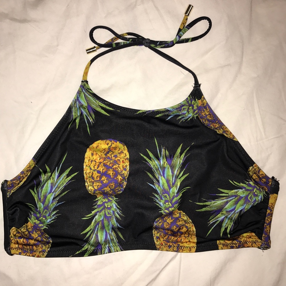 H&M pineapple swim top